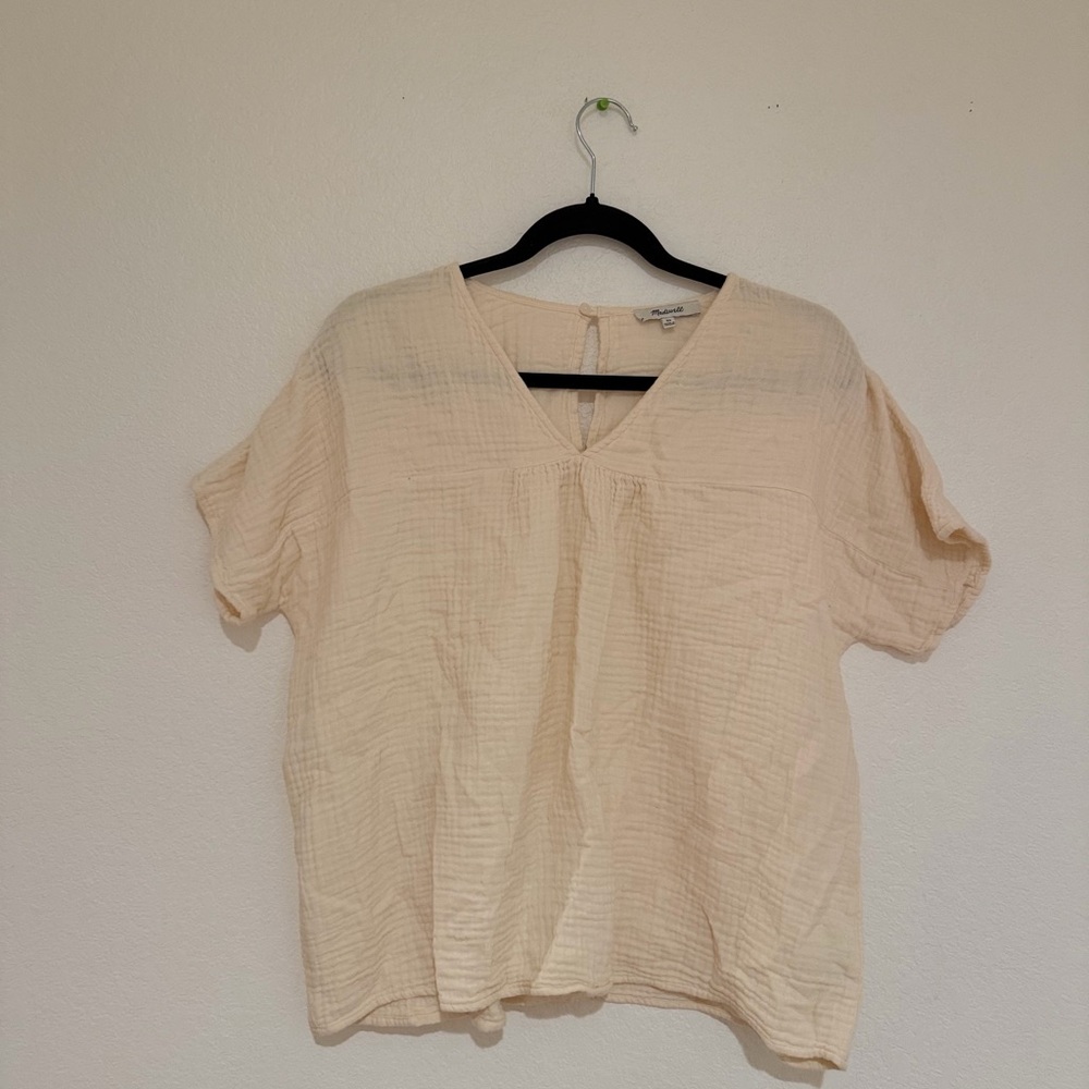 Madewell Cream Blouse